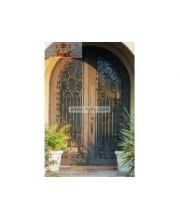 Wrought iron entrance doors