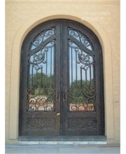Wrought iron entrance doors
