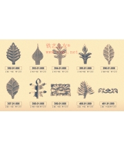 Iron art leaves
