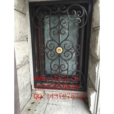 Small wrought iron courtyard gates