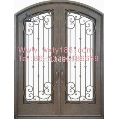 Wrought iron entrance doors