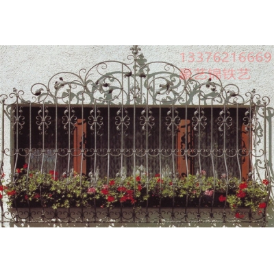 Wrought iron window