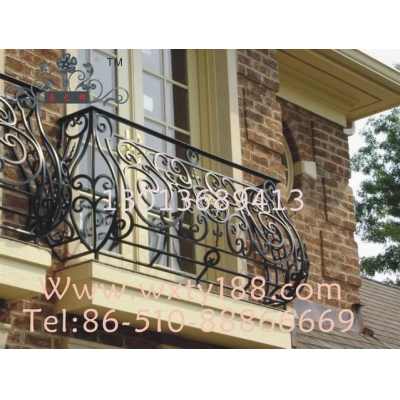 Wrought iron railings